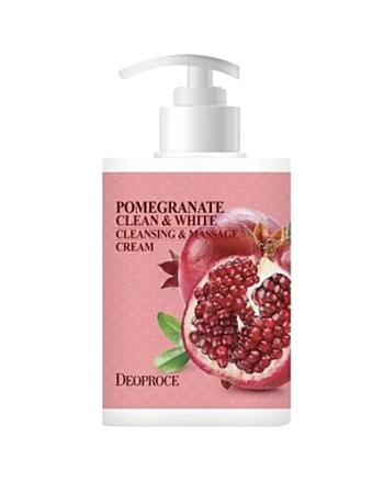 Deoproce Clean and White Cleansing Massage Cream Pomergranate - Крем для лица c гранатом массажный 430мл - hairs-russia.ru
